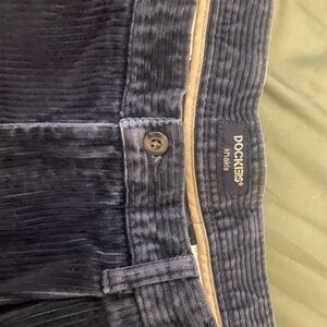 Dark blue dockers corduroy cuffed pants